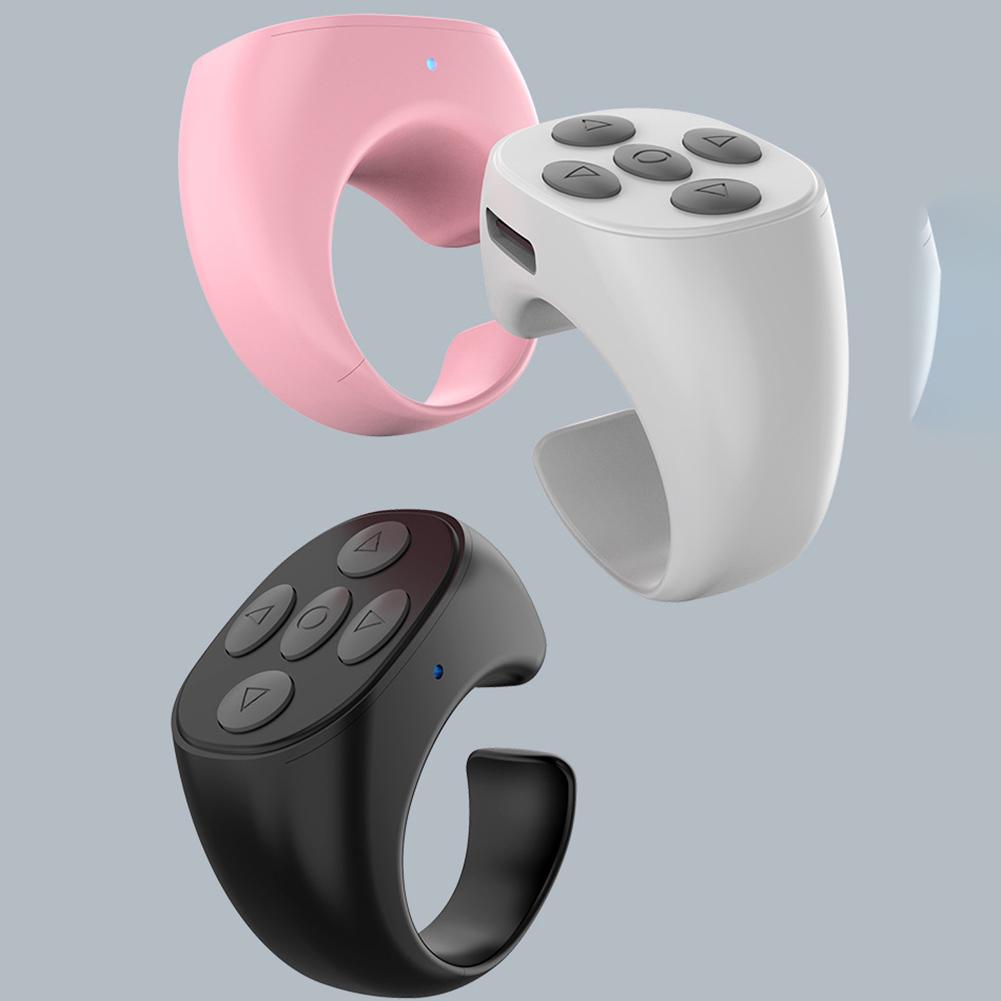 Camera Shutter Bluetooth-Compatible 5.3 Smart Phone Auto Clicker Phone Screen Device Ring for TikTok for Android IPhone Tablets
