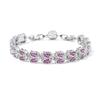 New American Bracelet with Full Set Corundum Zircon Bracelet and Flower Colored Treasure Jewelry From Europe and America
