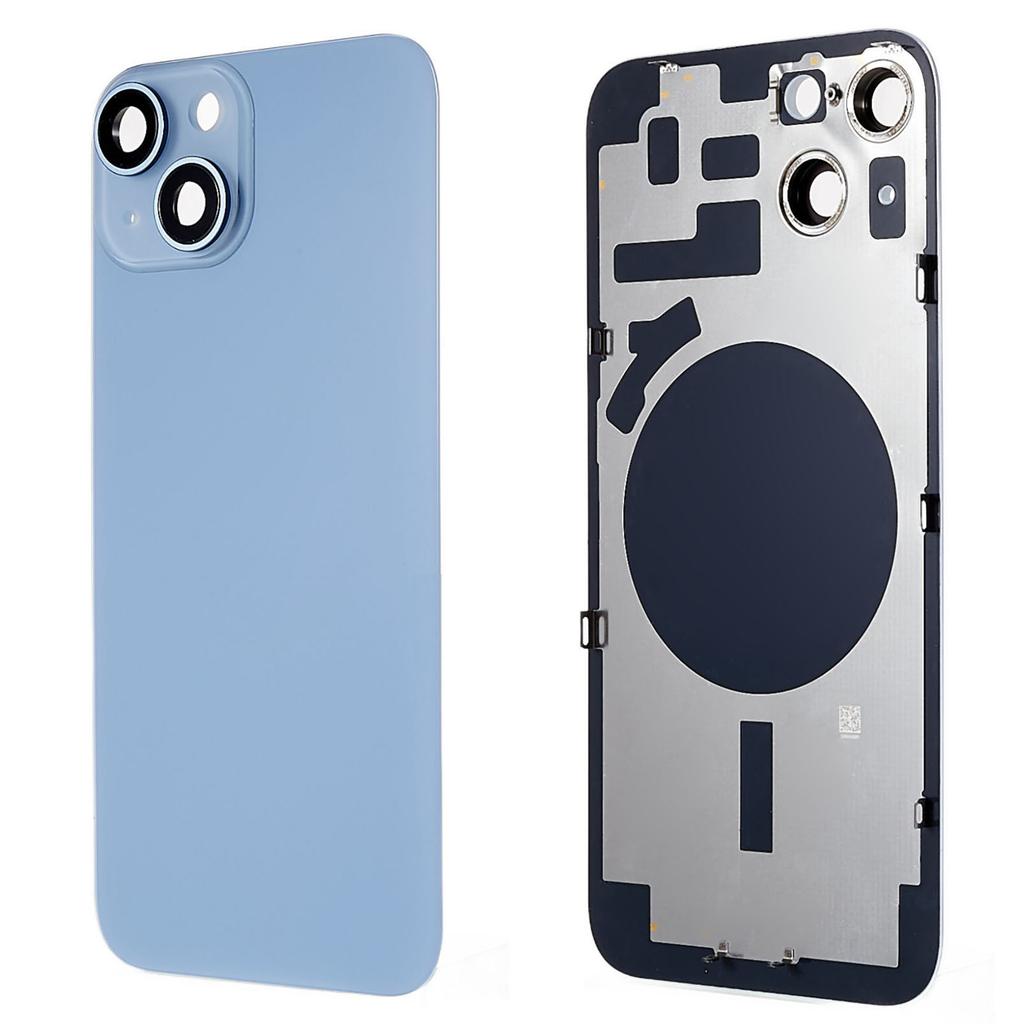 For iPhone 14 Battery Housing with Bracket+Camera Lens Cover+Magnetic Ring Replacement Part (without Logo)