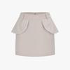 FAIRLIAR GOLF Lace-Trimmed Flap Skirt (Beige)