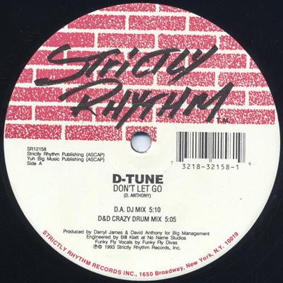 12inch Record D-TUNE - Don't Let Go SR12158 STRICTLY RHYTHM 1993 US Dance & Electronica Used