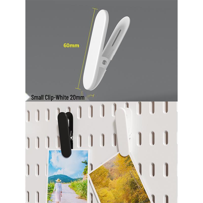 Wall-Mounted Pegboard Organizer with Accessories: Versatile Punch-Free Hanging System for Kitchens, Tool Rooms, and E-Sports Rooms.