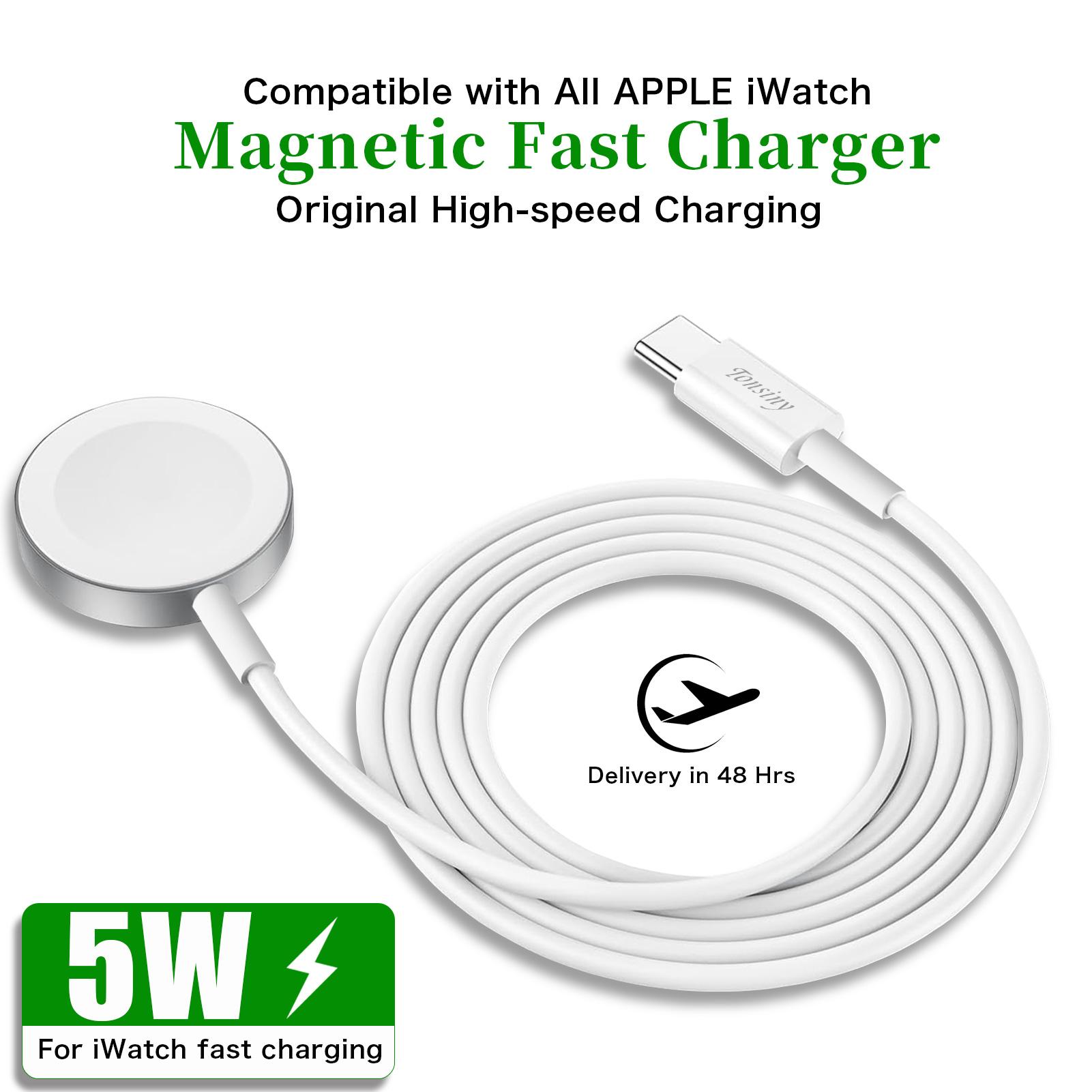 Portable Magnetic Watch Wireless Charger for  Watch series10 9 8 7 6 5 4 3 2 1 SE USB C cable for  watch ultra charger