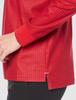 Mizuno Golf Polo Long Pique Houndstooth Size L Men's Shirt, Sleeve, Stretch, Print, Red, (52MA0530)