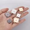 10 Sets Fashion Magnetic Snap Clasps Decorative Plum Blossom Buttons for Handbags Purses DIY Craft & Clothing Accessories