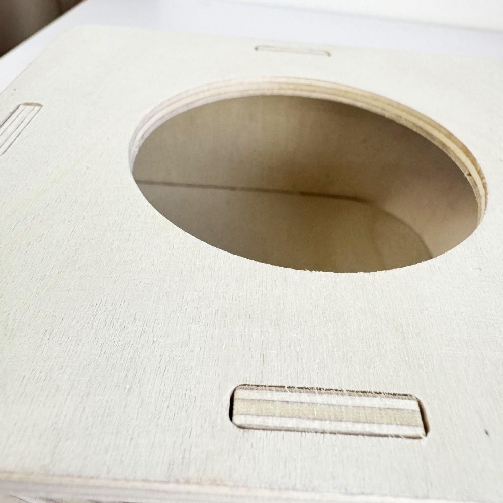 Chew-Proof Wooden Hamster House Detachable Hamster Hiding Corner Practical Mouse Habitat  Playing