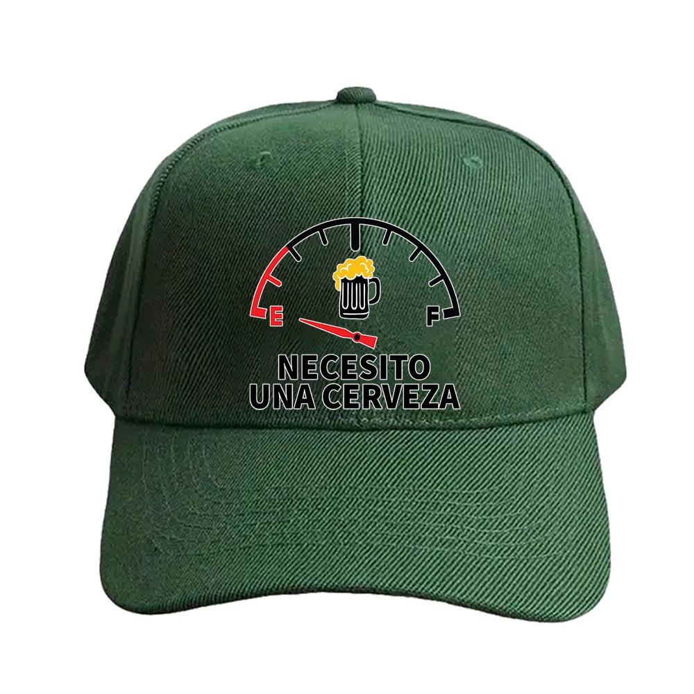 necesito cerveza Caps Summer Adult Baseball Cap Adjustable with Curved Brim Duckbill Hat Protection Sun Hats Casual