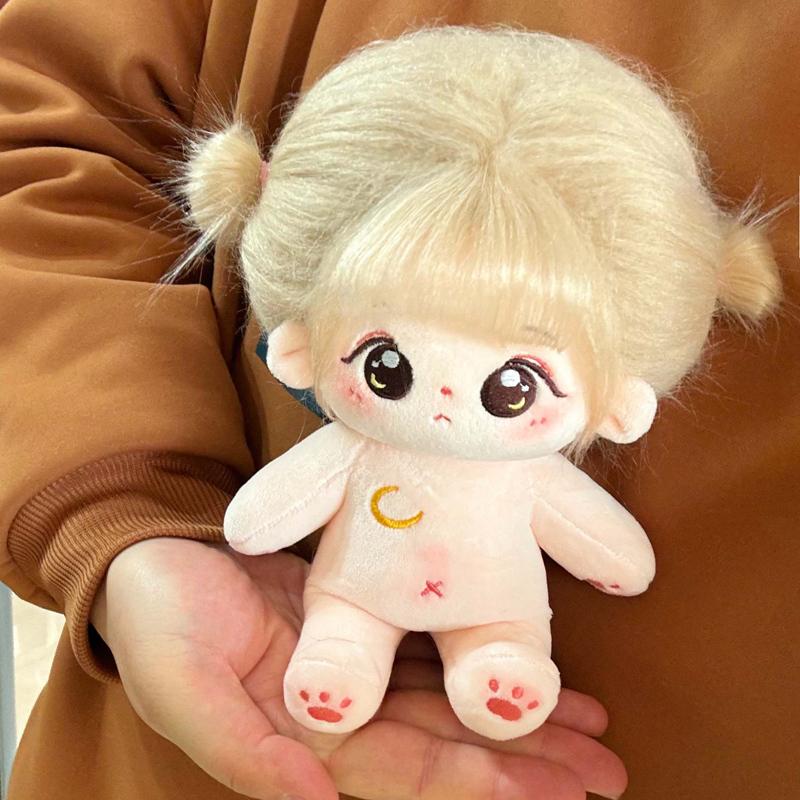 Kawaii Plush Cotton Doll Idol Stuffed Super Star Figure Dolls Cute Fat Body Cherry Blossoms Girl Doll Can Change Clothes Gift