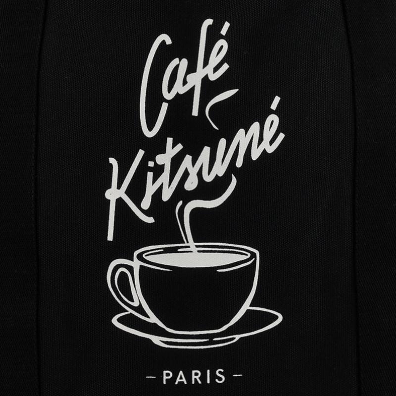 Maison Kitsune Cafe Kitsune Coffee Cup Tote Bag Ckmu05102ww9001