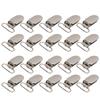 20pcs Metal Material Suspender Snap Silver Duckbill Shape Clips  Clothes Decoration