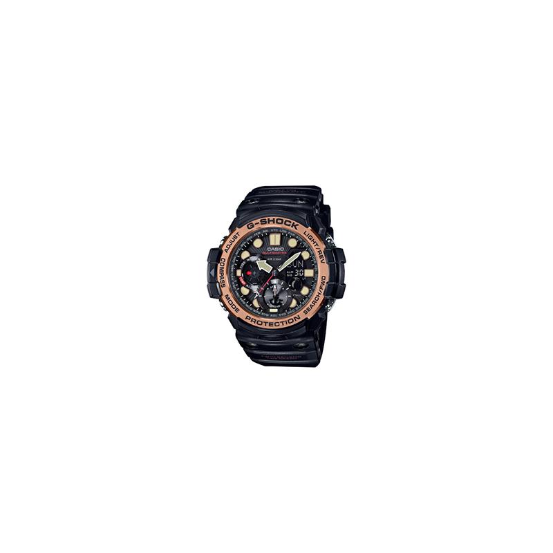 

Casio MASTER OF G-SEA Series Fashionable Dual Display Sports Waterproof Quartz Movement Resin Strap Japanese and Korean Watch Uniform for GN-1000RG-1A чорний