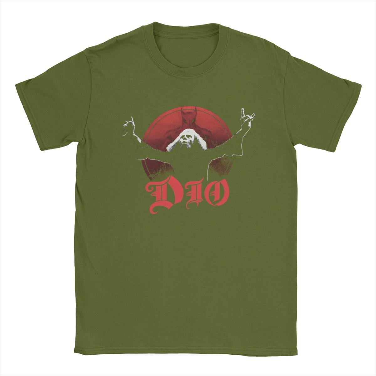 

Hide In The Rainbow Dio T-Shirts for Men Leisure Pure Cotton Tees Crew Neck Short Sleeve T Shirt Graphic Printed Tops 4XL