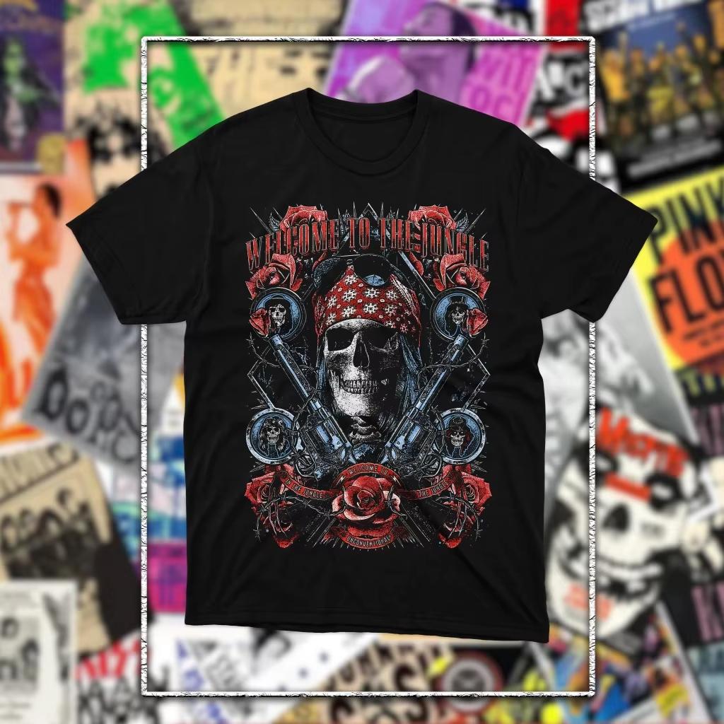 Guns N Roses GNR Band Vintage Mens TShirt Unisex ONeck 100 Cotton Short Sleeve Y2k Popular Oversized fashion Tee for fans