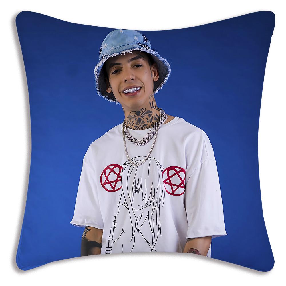 Rapper Natanaels Cano Pillow Covers Cartoon Sofa Decorative Home Double-sided Printing Short Plush Cute Cushion Cover