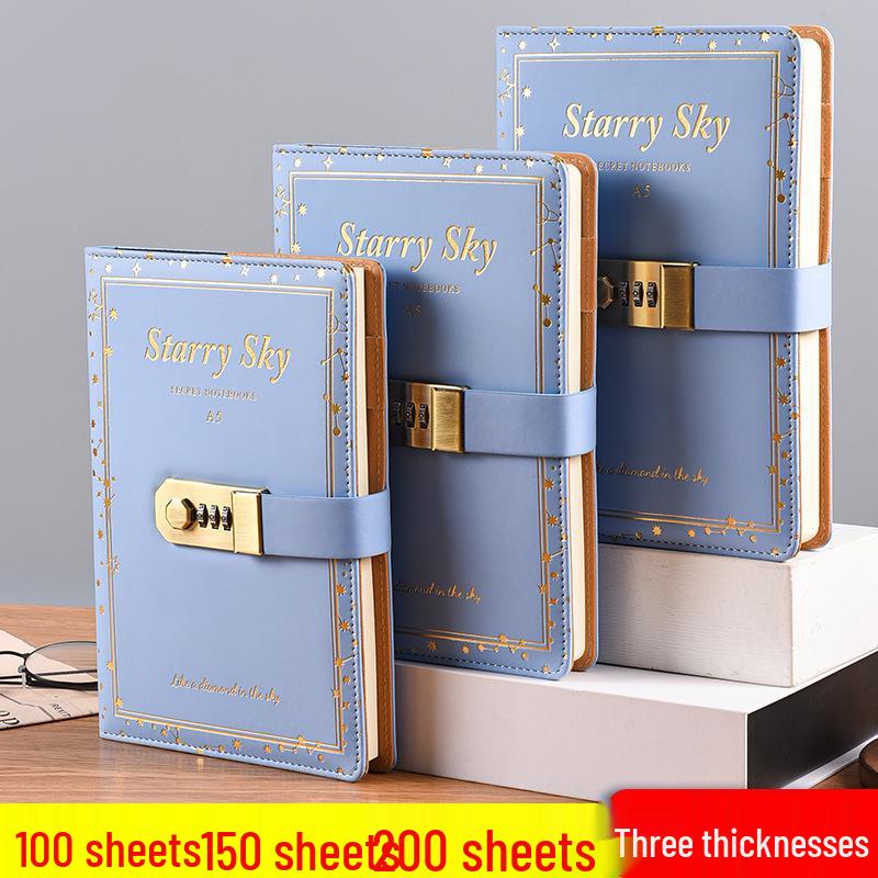 Retro Password Diary with Lock: Simple Literary Design for Boys & Girls