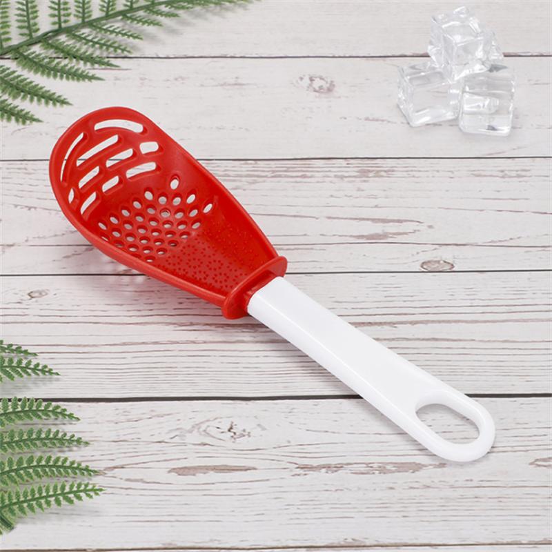 Multifunctional Filter Colander Household Kitchen Grinding Spoon Grinding Ginger Garlic Press Silicone Egg White Separator