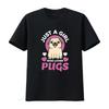 Just A Girl Who Loves Pugs T Shirt Funny Pug Design For Dog Puppy Lovers Pet Owners Moms Perfect Birthday Parties Mothers Day