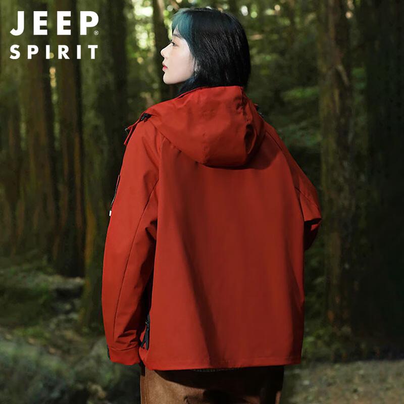 JEEP SPIRIT Outdoor Couple's Windproof Mountaineering Jacket