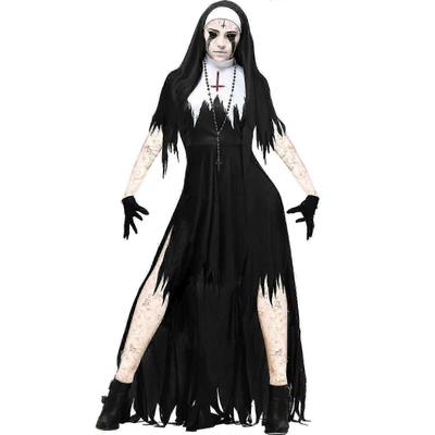 2026 Horké!! Dospělý kostým Jeptišky Strašidelný outfit Kněz Halloween Cosplay kostým Nedostupné do Halloweenu