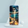 Soft TPU Transparent Phone Case for iPhone 16 15 14 13 12 11 Pro Max XR 8 7 Plus XR Starry Night Art Aesthetic Beach Night View