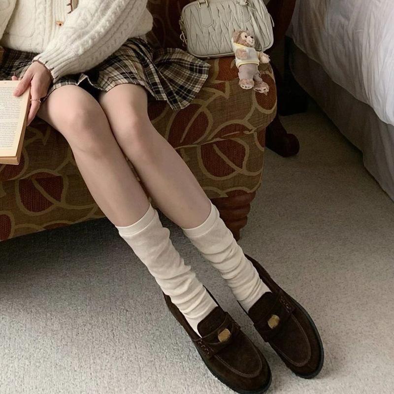 Sheepskin version~ Leather one-pedal lazy loafers women's 2025 spring and autumn new retro low-heeled small leather shoes single shoes