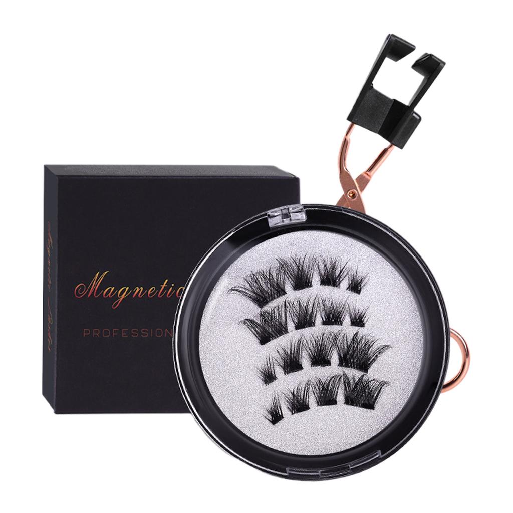 Magnetic Suction False Eyelashes Natural Biomimetic Feeling Transparent Soft Stem Secure Fixation