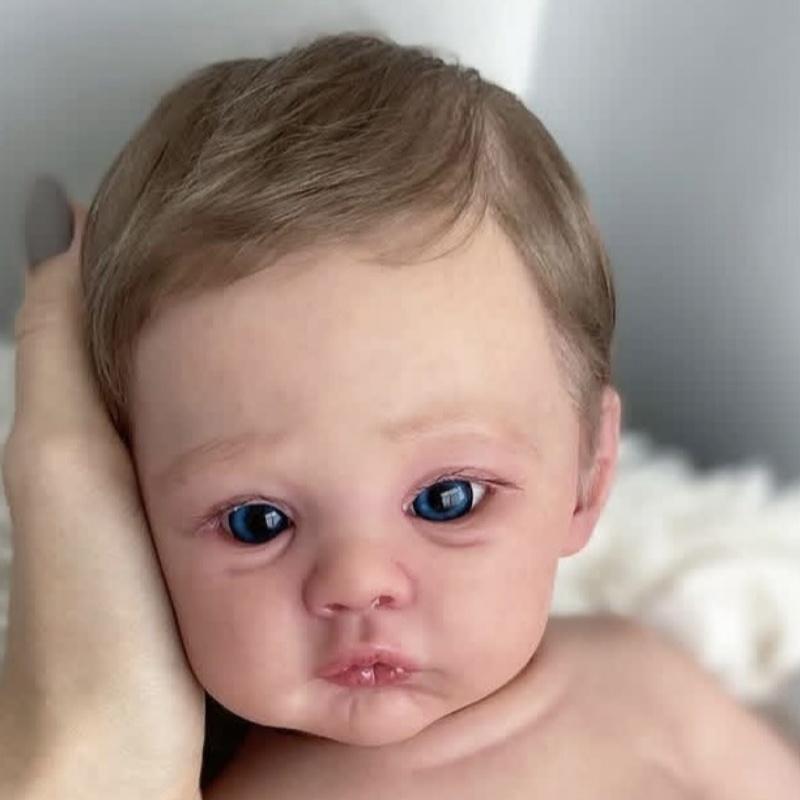 Adorabili Bambole Reborn con Corpo Interamente in Vinile da 48 Cm Meadow Possono Fare il Bagno Pittura a Mano Simulazione ad Alto Colore 3D Bambole Bambino Bambole Neonato Realistiche per Bambine e Bambini