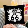 pc Fashion US Route  Cool Anime Pillow Case Fashion Square Pillowcase Bedroom Sofa Room Ins Decoration Leisure