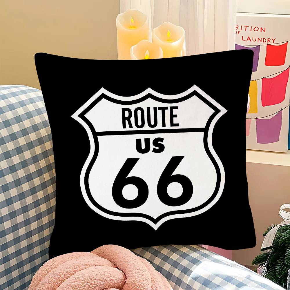 pc Fashion US Route Cool Anime Pillow Case Fashion Square Pillowcase Bedroom Sofa Room Ins Decoration Leisure