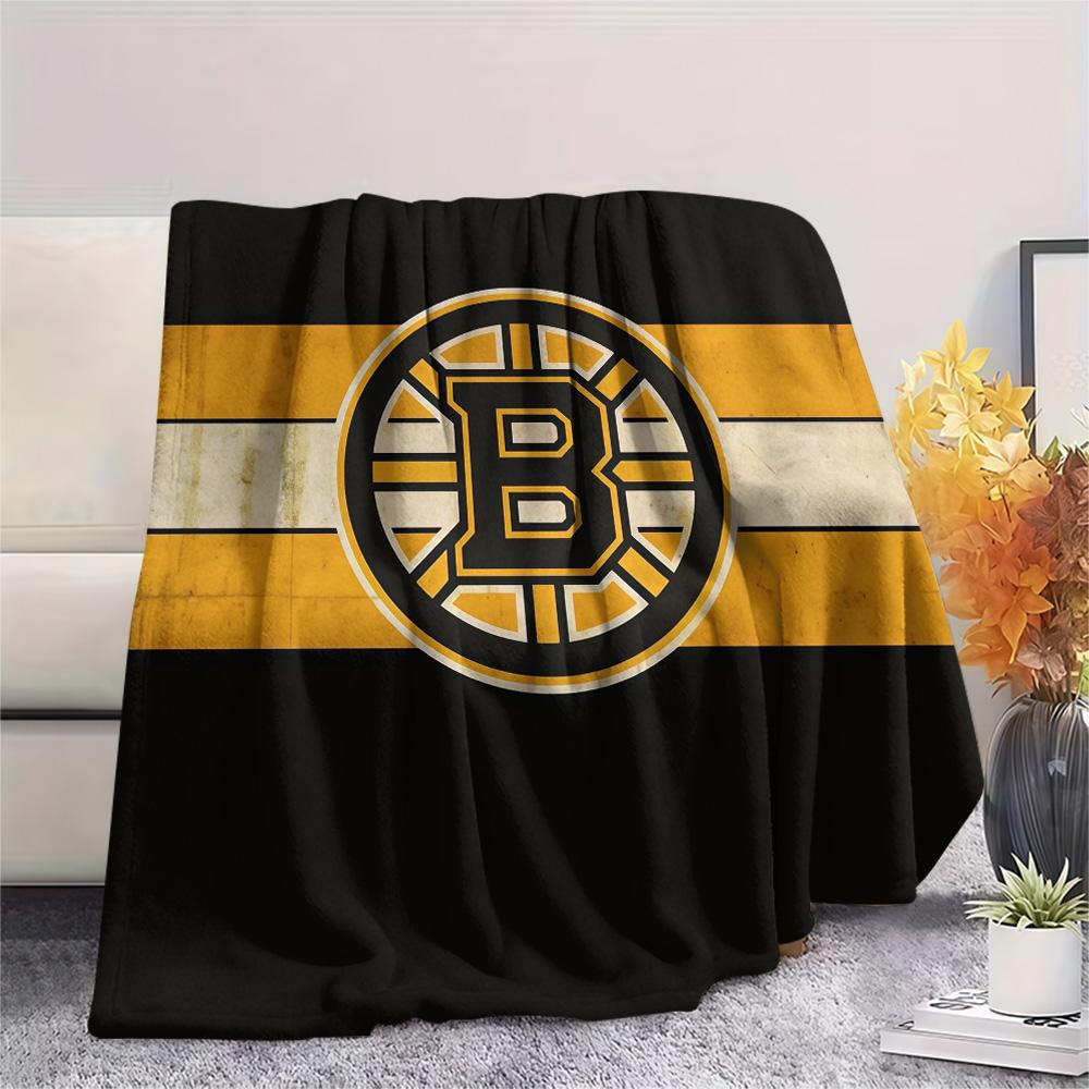 Boston Bruins2 Flannel Blanket, High quality Comfortable for All Seasons, Home Decor, Warmth and Comfort