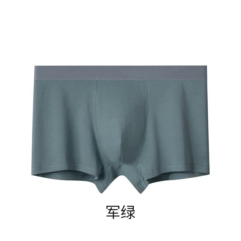 Men's Underwear Men's Pure Cotton Antibacterial Boxer Shorts Summer Men's Breathable Shorts Plus Size Four Cornered Shorts Head
