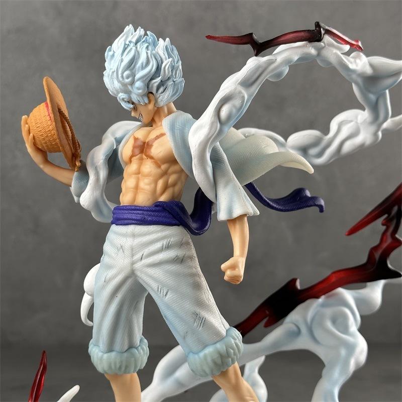 One Piece Figure MY Standing Posture Nika Luffy Battle Scene GK Statue Anime Figurine Model Room Desktop Ornament