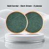 For Toyota Camry Crown Majesta Highlander Land Cruiser Car Water Cup Pads Leather Alloy Coaster non-slip Mat Interior Accessorie