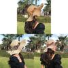 Summer Straw Hat For Women With Large Brim Sunshade And Breathable Design For Casual Outdoor Use