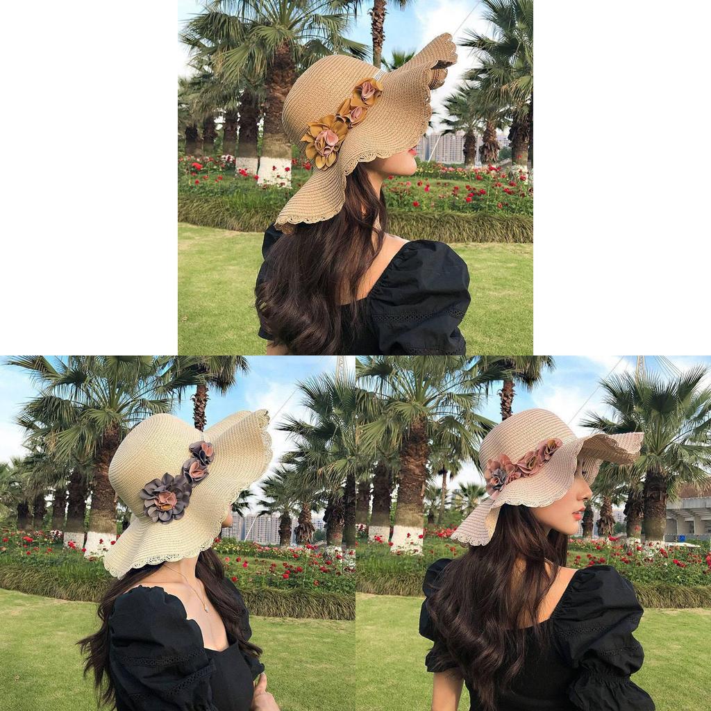 Summer Straw Hat For Women With Large Brim Sunshade And Breathable Design For Casual Outdoor Use