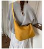 Cross Border New Large Capacity Suede Tote Bag Casual and Versatile Single Shoulder Bag Trendy Underarm Bag