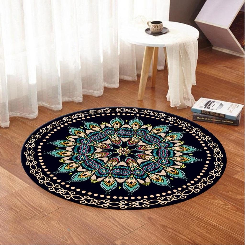 Mandala,Mandala Rug,Mandala Round Rug,Round Rug,Mandala Pattern Round,Popular ,Themed Rug,Living Room,Home Decor,Gift For Her,Non Slip Rug