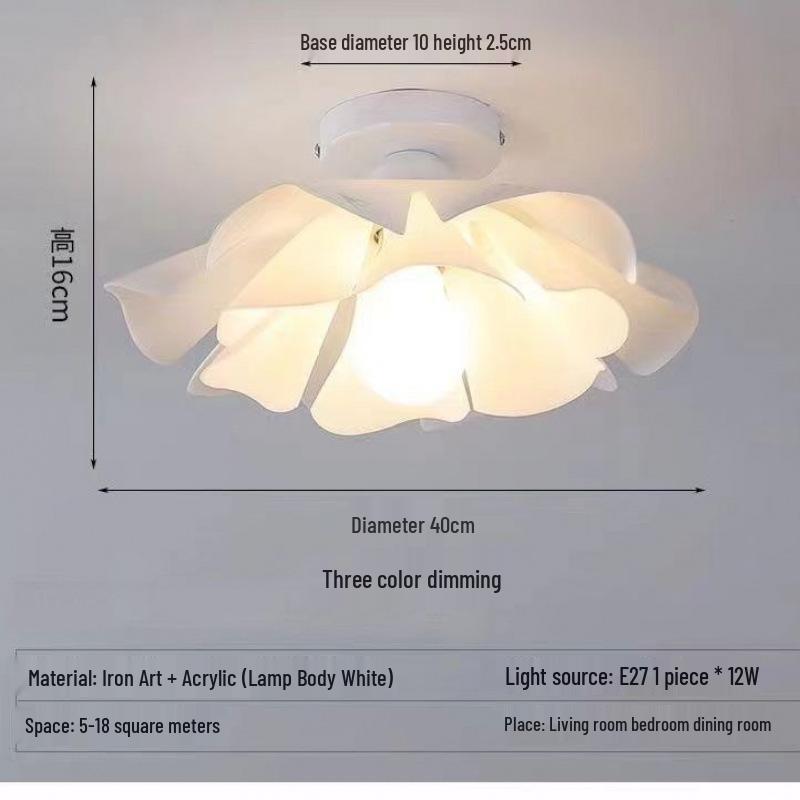 Modern Romantic Chandelier for Restaurant, Living Room, Children's Room, and Bedroom - French Flower Design