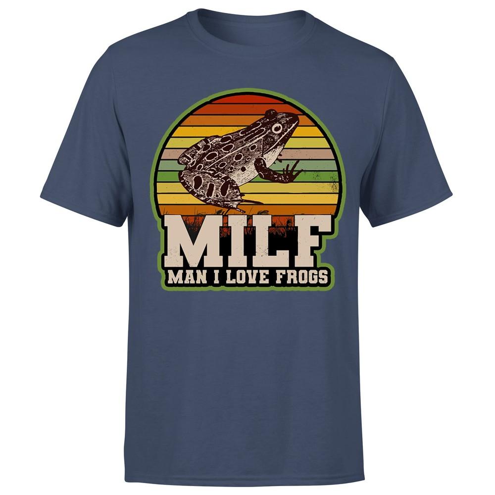 Amphibian Vintage Milf Unisex I Love Frogs Unisexs TshirtP1OrA