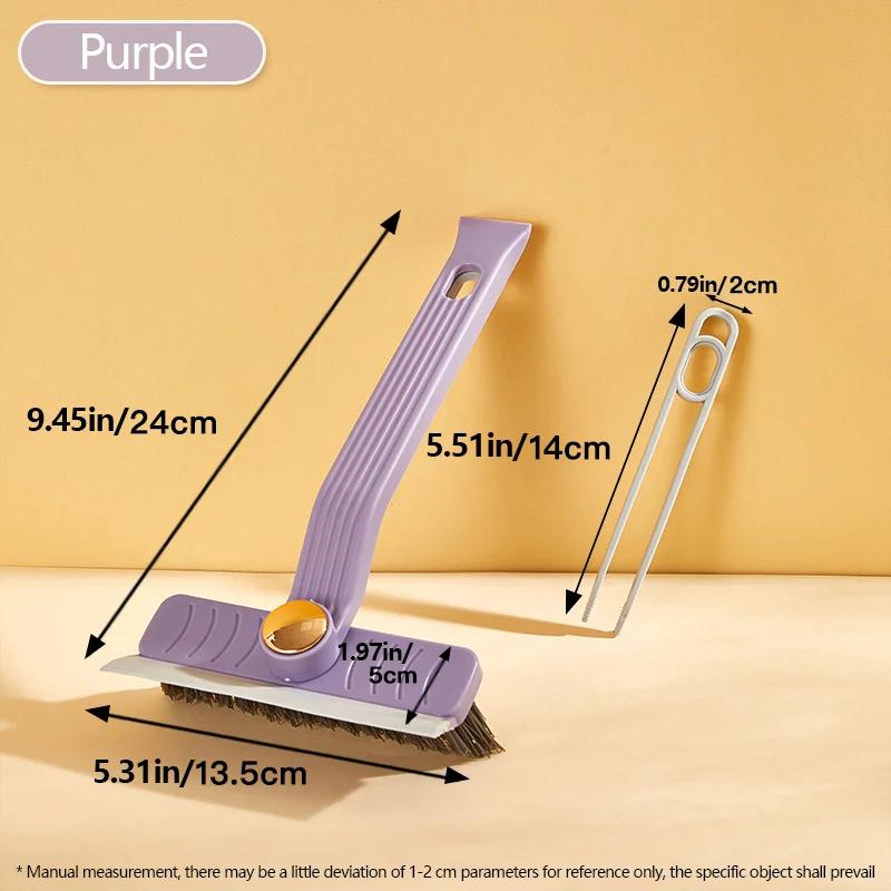 Rotary Multi-functional Set With One Swipe Kitchen Slit Clean Brush Hard Bristle Brush Bathroom Tile Seamless Brush Wall Brush