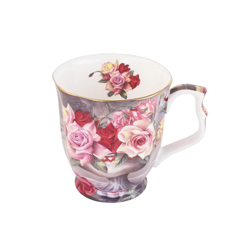 Europäische Kaffeetasse Retro Palast Knochenporzellan Tasse Untertasse Kreative Keramik Kaffeetasse Nachmittagstee Tasse Haustasse Geschenk