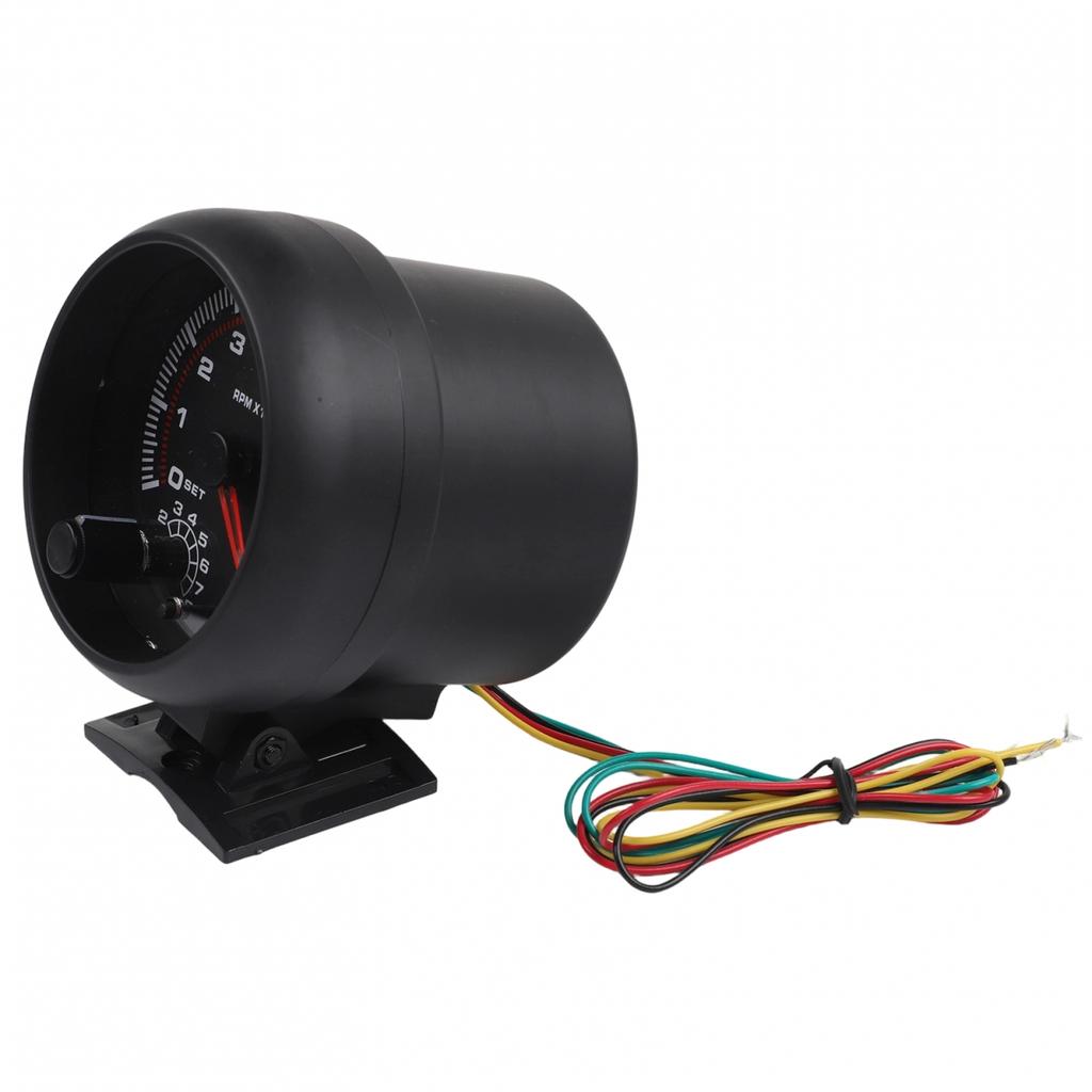 Compact Size 3.75 Inches Car Tachometer Engine Speed Gauge RPM Gauge