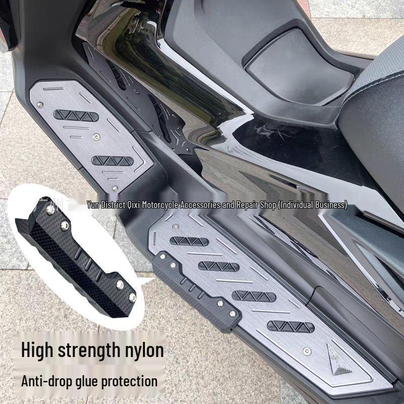 Aluminum Alloy Foot Pegs with Anti-Slip and Anti-Scratch Strips for Forza NSS350 Models 18-25