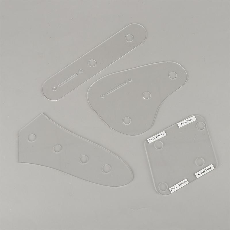 1 Piece Acrylic Wiring Harnesses Template Display Plate For St/Lp/Tl/Jazz Electric Guitar Bass