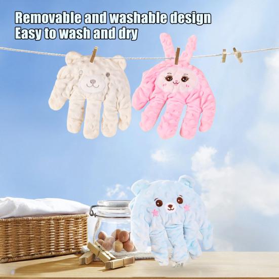 Baby Schnuller Handfläche Plüsch Beruhigende Handfläche mit sanftem Klopfen Fernbedienung Weiches Säuglings Beruhigungsspielzeug Schlafhilfe für Neugeborene Mädchen Jungen