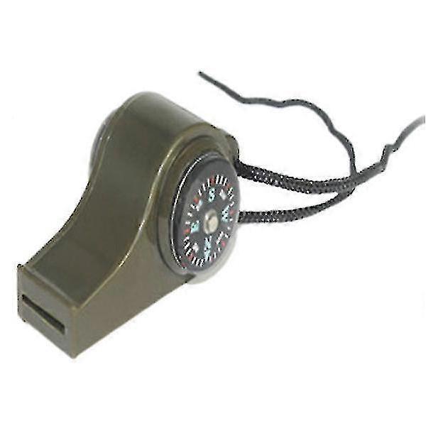 2pcs Outdoor Whistle Compass Thermometer 3 In1whistle Couple Survival Whistle Field Training Survival Tools - PR