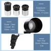 70mm Astronomical Telescope 150X High Power Monocular Telescope Refractor Spotting Scope with 5*24 Finder Scope Tripod Moon Filter 3X Barlow Lens for