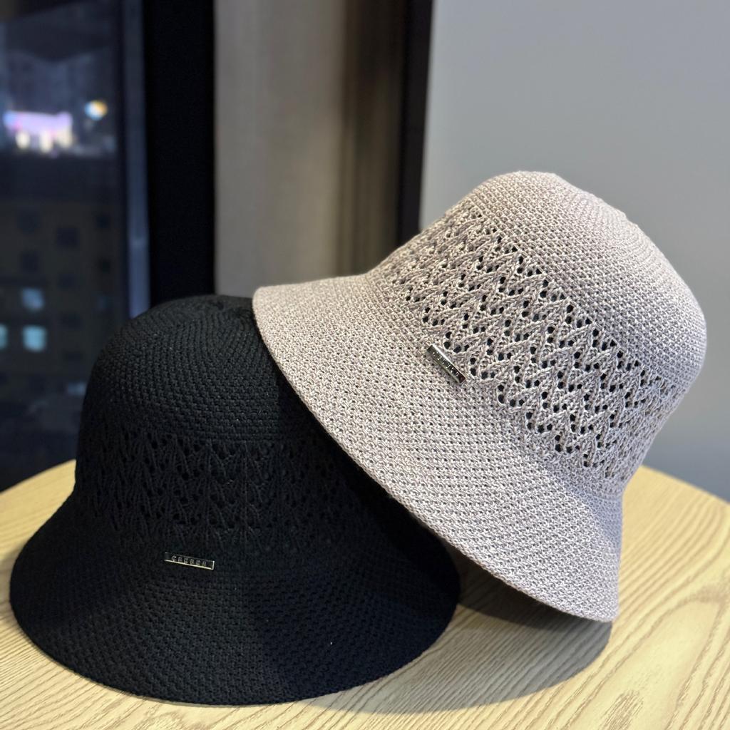 High-quality New Summer Knitted Fisherman Hat for Women, Hollowed-out Sun Protection Hat, Face-slimming Bucket Hat, Fresh and Stylish for Outings