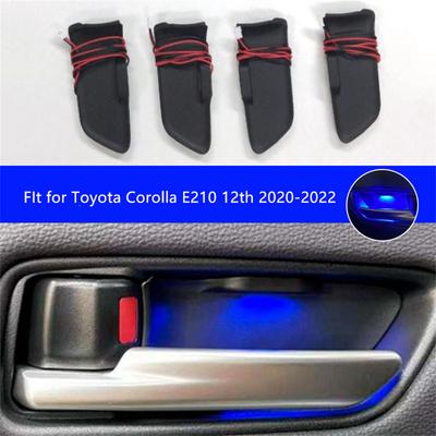 4X Internal Door Handles Blue LED for Toyota Corolla E210