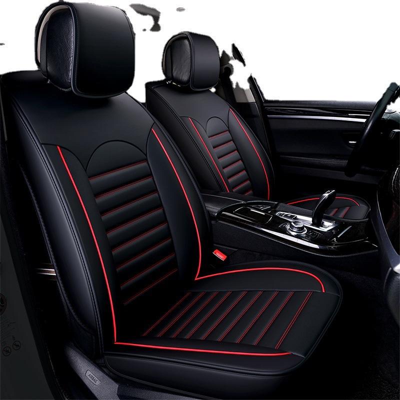Husă scaun auto premium din piele PU Pernă scaun auto impermeabilă universală cu 5 locuri Protector scaun auto Pad moale